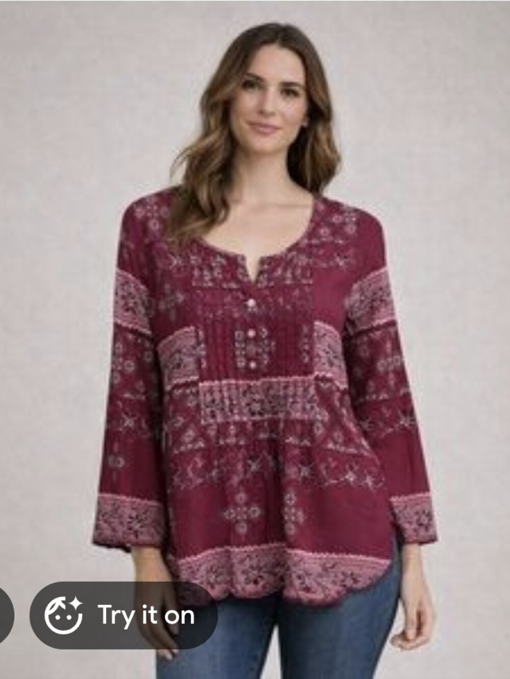 Denim & Supply Ralph Lauren Peasant Bohemian Blouse Top Size Large